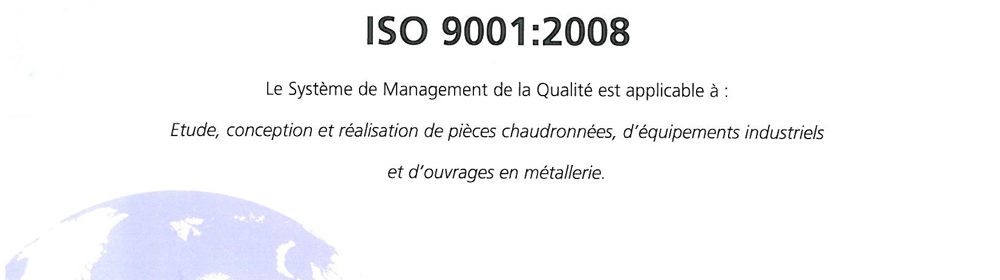 Certificat ISO 9001