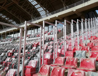 Grilles anti-franchissement de sécurisation au stade d'Oran