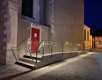 Garde-corps en inox pour l'église de Savenay