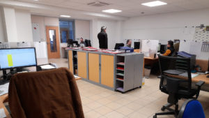 bureau d'études réorganisé en open space chez servi loire